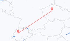Flyg från Bern, Schweiz till Prag, Tjeckien