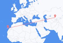 Vols de Turkestan, le Kazakhstan vers Las Palmas de Grande Canarie, Espagne