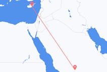 出发地 沙特阿拉伯出发地 瓦迪达瓦希尔目的地 塞浦路斯拉纳卡的航班