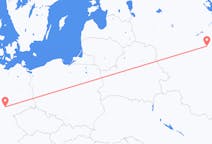 Flyg från Moskva, Ryssland till Erfurt, Tyskland