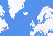 Flyg från Halifax till Kirkenes
