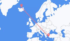出发地 冰岛格里姆赛目的地 希腊萨摩斯的航班