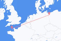 Flyrejser fra Sankt Peter Port, Guernsey til Stettin, Polen