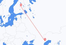 Flyg från Astrachan till Kuopio