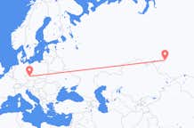 Vols de Novossibirsk, Russie à Prague, Tchéquie