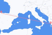 出发地 西班牙从 圣地亚哥·德尔蒙特目的地 希腊普雷韋扎的航班