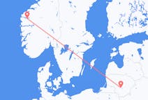리투아니아 카우나스에서 출발해 노르웨이 산다네에게(으)로 가는 항공편