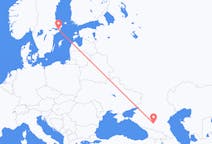 Flyreiser fra Mineralnye Vody, Russland til Stockholm, Sverige