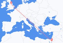 Flights from Aqaba, Jordan to Doncaster, the United Kingdom