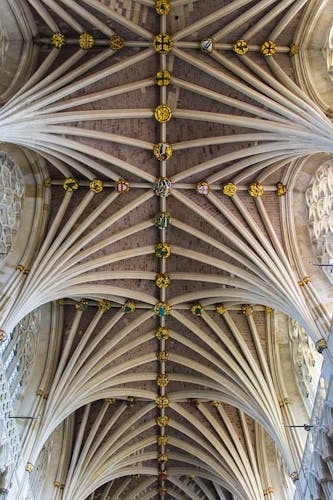 Photo of Exeter United Kingdom, by Julia Schwab-ceiling vault