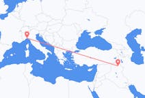 Flights from Erbil to Genoa