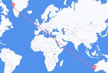 Flyreiser fra Perth, Australia til Aasiaat, Grønland