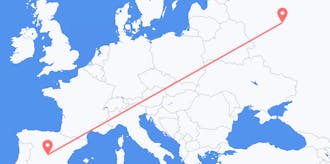 Flyg från Ryssland till Spanien
