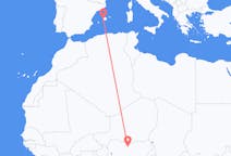 Flyreiser fra Kano, Nigeria til Palma de Mallorca, Spania