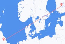 来自英格兰的出发地 唐卡斯特目的地 芬兰坦佩雷的航班