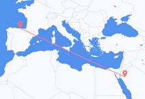 Flyreiser fra Tabuk, Saudi-Arabia til Santander, Spania