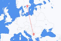 Vluchten van Skopje, Noord-Macedonië naar Linköping, Zweden