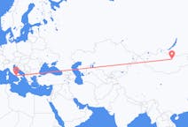 Flights from Ulaanbaatar, Mongolia to Naples, Italy