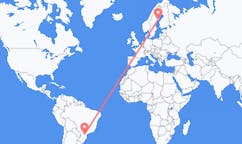 Flights from Ponta Grossa, Brazil to Umeå, Sweden