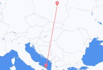 Flyrejser fra Brindisi til Warszawa