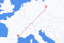 Flights from Béziers, France to Zielona Góra, Poland