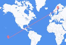 出发地 法属波利尼西亚出发地 提克豪環礁目的地 瑞典于默奥的航班