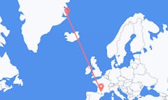 프랑스 툴루즈에서 출발해 그린란드 이토코르토르미트(Ittoqqortoormiit)로(으)로 가는 항공편