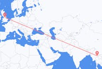 Flights from Kengtung, Myanmar (Burma) to Leeds, the United Kingdom