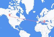 Flights from from Dawson Creek to Athens