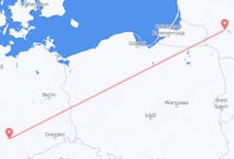 Flyg från Kaunas, Litauen till Erfurt, Tyskland
