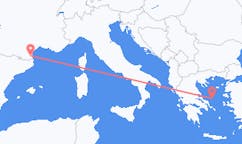 Flights from Perpignan, France to Skyros, Greece