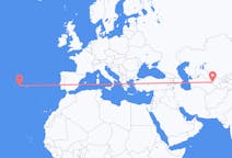 Flyrejser fra Bukhara, Usbekistan til Horta, Azorerne, Portugal