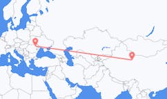 Flyg från Dunhuang, Kina till Iași, Rumänien