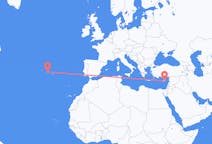 Vluchten van São Jorge naar Larnaca