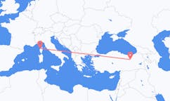 Flights from Calvi, Haute-Corse, France to Erzincan, Turkey