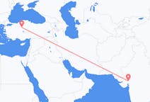 Flyreiser fra Ahmadabad, India til Ankara, Tyrkia