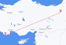 Flüge von der Stadt Erzurum in die Stadt Kastelorizo