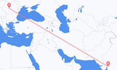 Flights from Vadodara, India to Sibiu, Romania