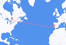 出发地 加拿大北灣目的地 葡萄牙法鲁区的航班