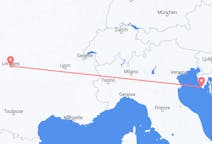 出发地 法国出发地 利摩日目的地 克罗地亚普拉的航班
