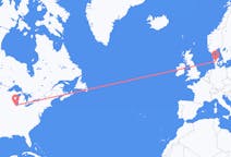 Flights from Chicago, the United States to Billund, Denmark