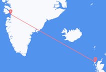 グリーンランドのイルリサットから、スコットランドのストーノウェイまでのフライト