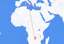 Vluchten van Victoria Falls, Zimbabwe naar Malta, Malta