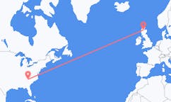Vluchten van Greenville, Verenigde Staten naar Inverness, Schotland