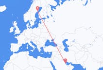 Flyreiser fra Manama, Bahrain til Umeå, Sverige