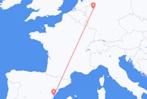 Flyreiser fra Castellón de la Plana, Spania til Dortmund, Tyskland