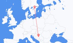 Flyreiser fra Tuzla, Bosnia-Hercegovina til Linköping, Sverige