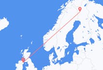 Vluchten van Kolari, Finland naar Belfast, Noord-Ierland