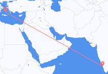 Flights from Kozhikode, India to Santorini, Greece