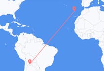 Flights from Tarija, Bolivia to Funchal, Portugal